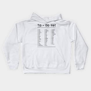 To do list bible planner list for bible lovers Kids Hoodie
